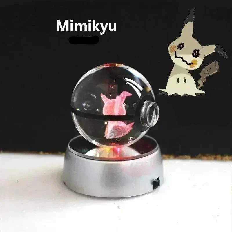 Crystal Pokeball avec effet 3D Realxo Mewtwo Pikachu et bien plus encore.