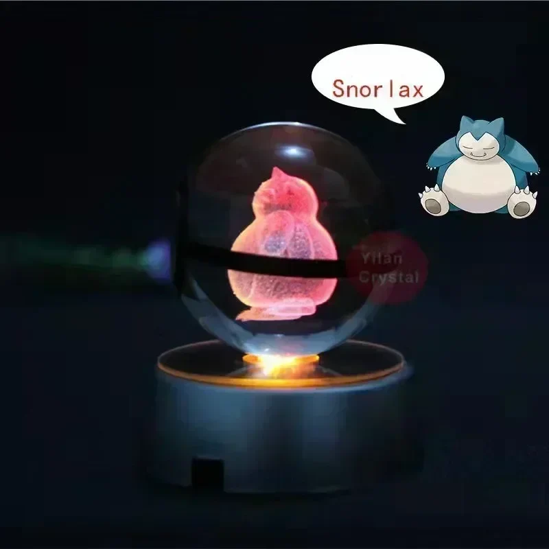 Crystal Pokeball avec effet 3D Realxo Mewtwo Pikachu et bien plus encore.