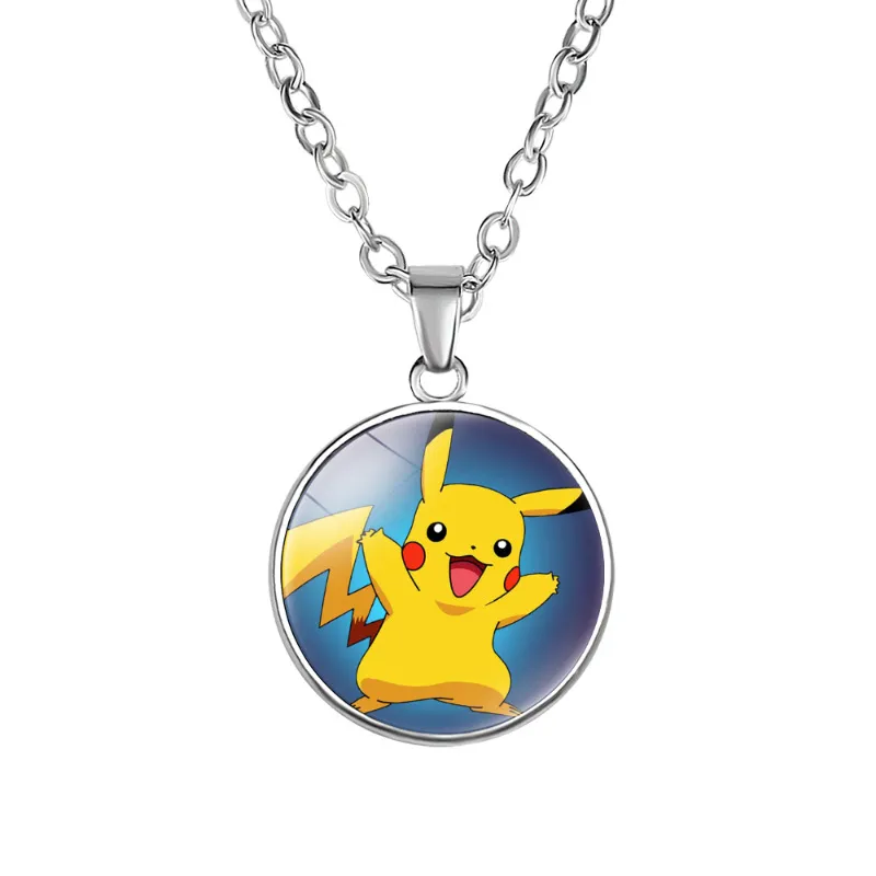 Collier Pikachu avec pendentif - de nombreux motifs Pokémon différents