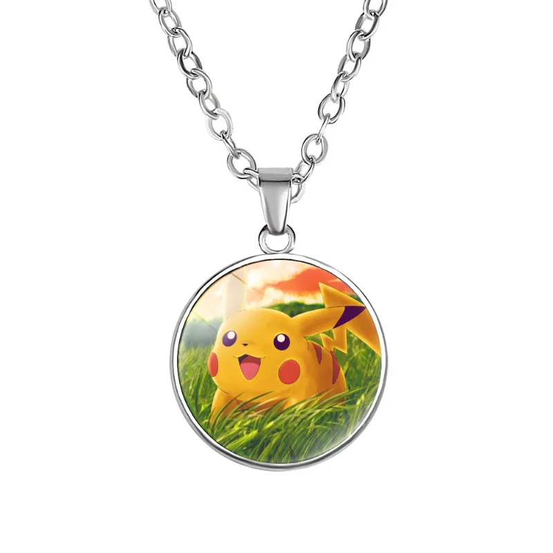 Collier Pikachu avec pendentif - de nombreux motifs Pokémon différents