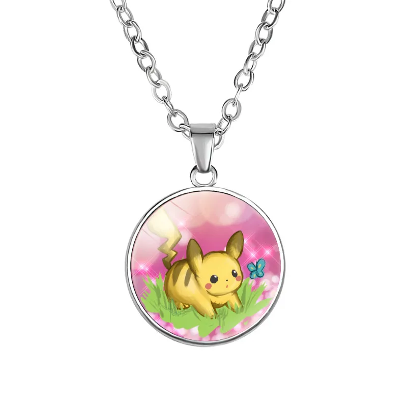 Collier Pikachu avec pendentif - de nombreux motifs Pokémon différents