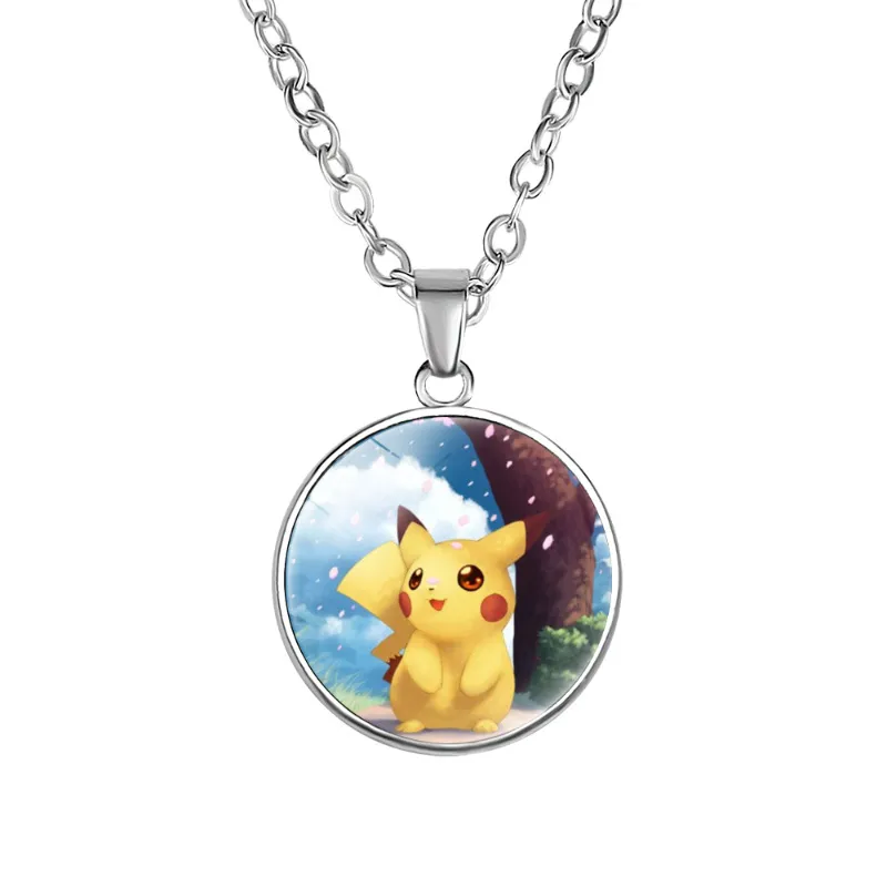 Collier Pikachu avec pendentif - de nombreux motifs Pokémon différents