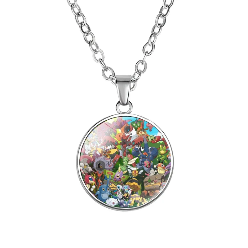 Collier Pikachu avec pendentif - de nombreux motifs Pokémon différents