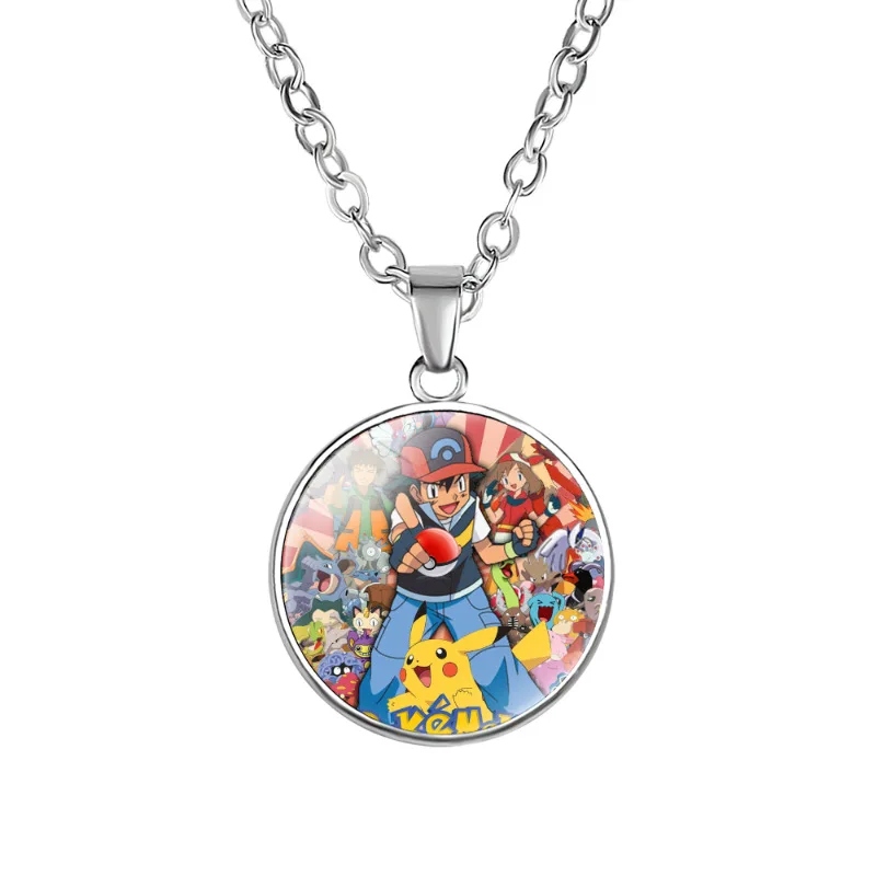 Collier Pikachu avec pendentif - de nombreux motifs Pokémon différents