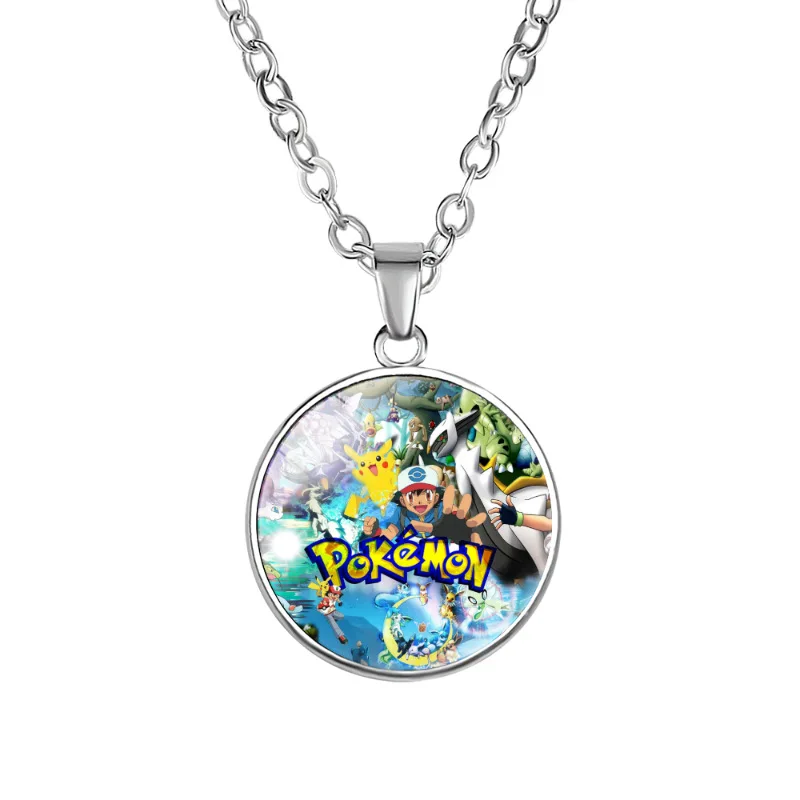 Collier Pikachu avec pendentif - de nombreux motifs Pokémon différents