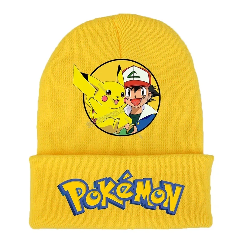 Chapeaux d'hiver Pokémon colorés pour enfants ou adultes