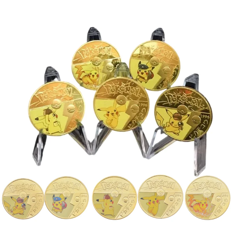 Pièces Pokémon avec différents Pokémon Mewtwo, Quajutsu, Pikachu Mew, Genesect et autres