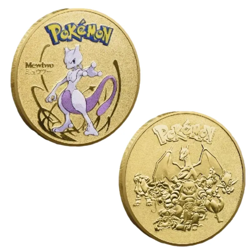 Pièces Pokémon avec différents Pokémon Mewtwo, Quajutsu, Pikachu Mew, Genesect et autres