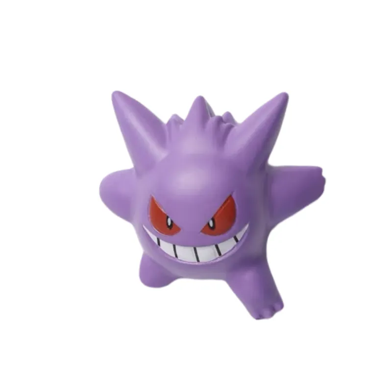 Figurines Pokémon type fantôme - Gengar, Nebulak, Haunter, Zwirrlicht, Traunfugil environ 4 cm