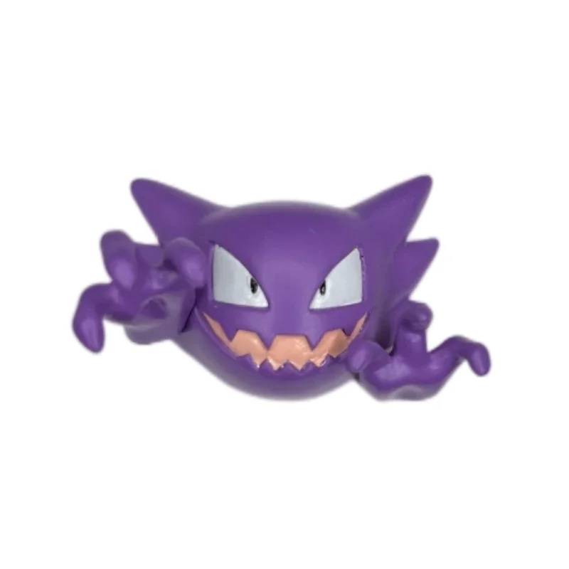 Figurines Pokémon type fantôme - Gengar, Nebulak, Haunter, Zwirrlicht, Traunfugil environ 4 cm