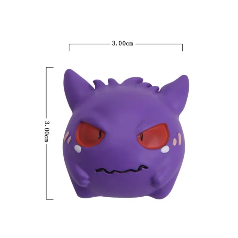 Figurines Pokémon type fantôme - Gengar, Nebulak, Haunter, Zwirrlicht, Traunfugil environ 4 cm