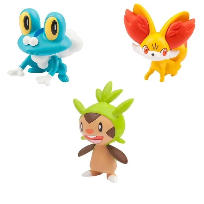 Tomy WCT Figurines Pokémon Pikachu Tiplouf Vulpix Miaouss Cubone Marshadow Axew Keldeo environ 4 cm