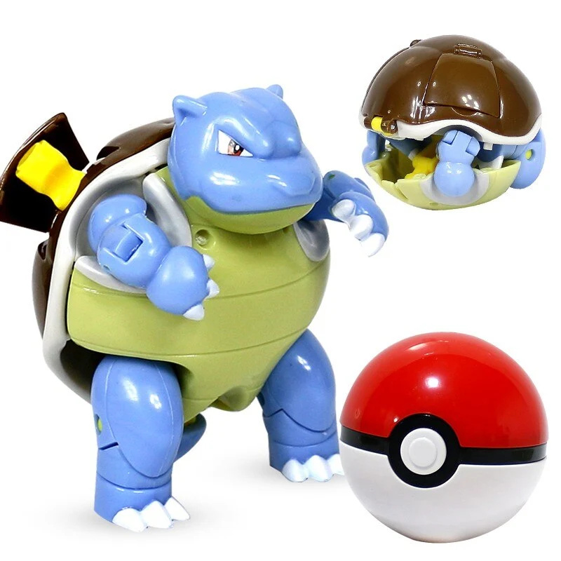 Ensemble de jouets Pokémon Turtok (Blastoise) avec figurine et Pokeball