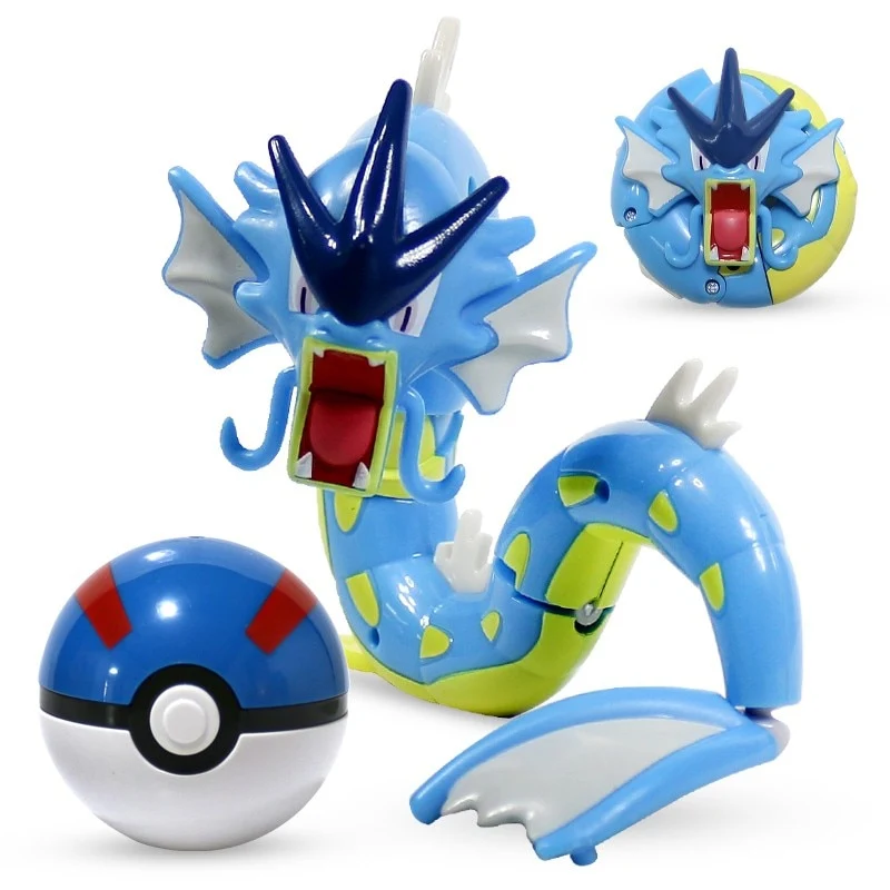 Gyarados / Figurine jouet Gyarados avec Pokeball - Ensemble de jeu Pokemon