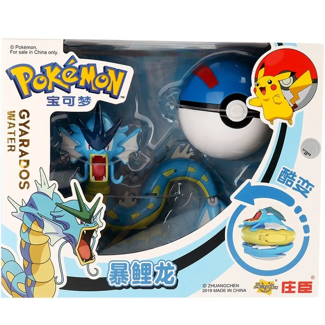 Gyarados / Figurine jouet Gyarados avec Pokeball - Ensemble de jeu Pokemon
