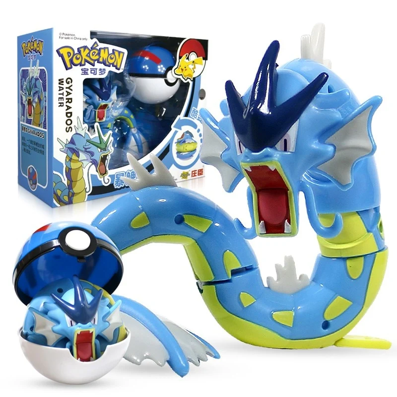 Gyarados / Figurine jouet Gyarados avec Pokeball - Ensemble de jeu Pokemon