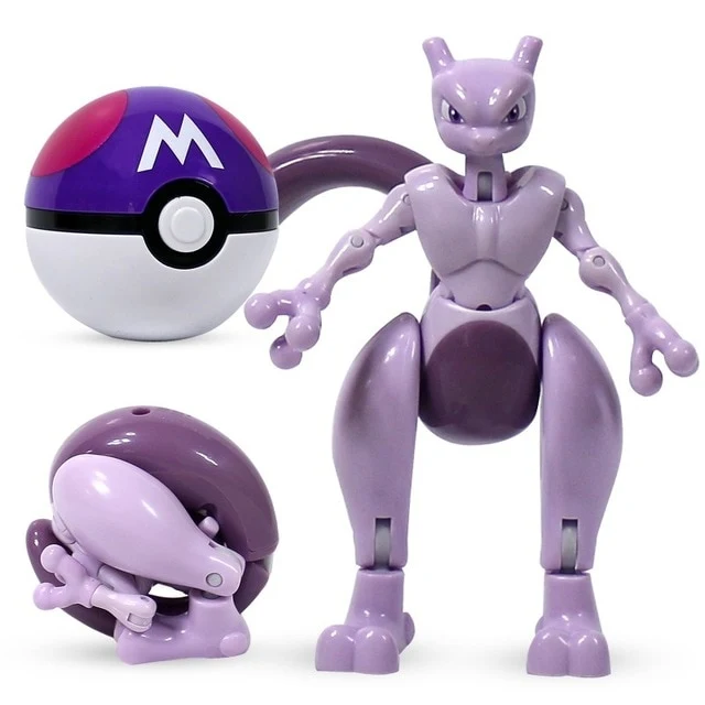 Mewtwo / Mewtu Spielzeug Figur avec Pokeball