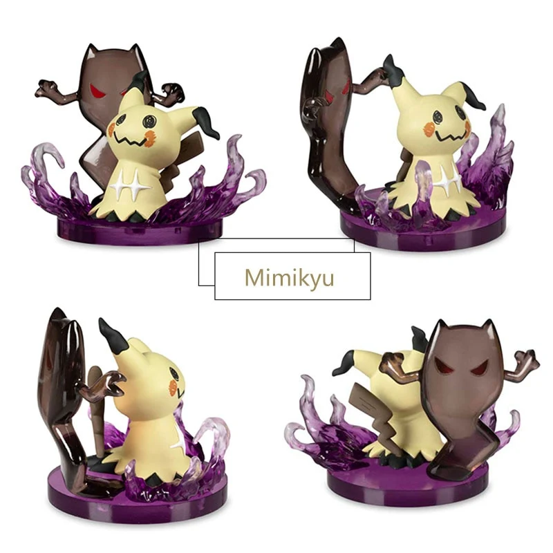 Ensemble de 6 figurines Pokemon avec Charmander, Mimikyu, Fukano, Sylveon, Leafeon, Glaceon
