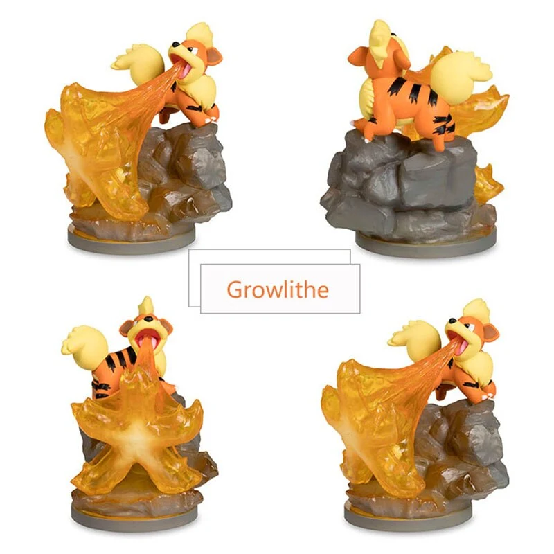 Ensemble de 6 figurines Pokemon avec Charmander, Mimikyu, Fukano, Sylveon, Leafeon, Glaceon