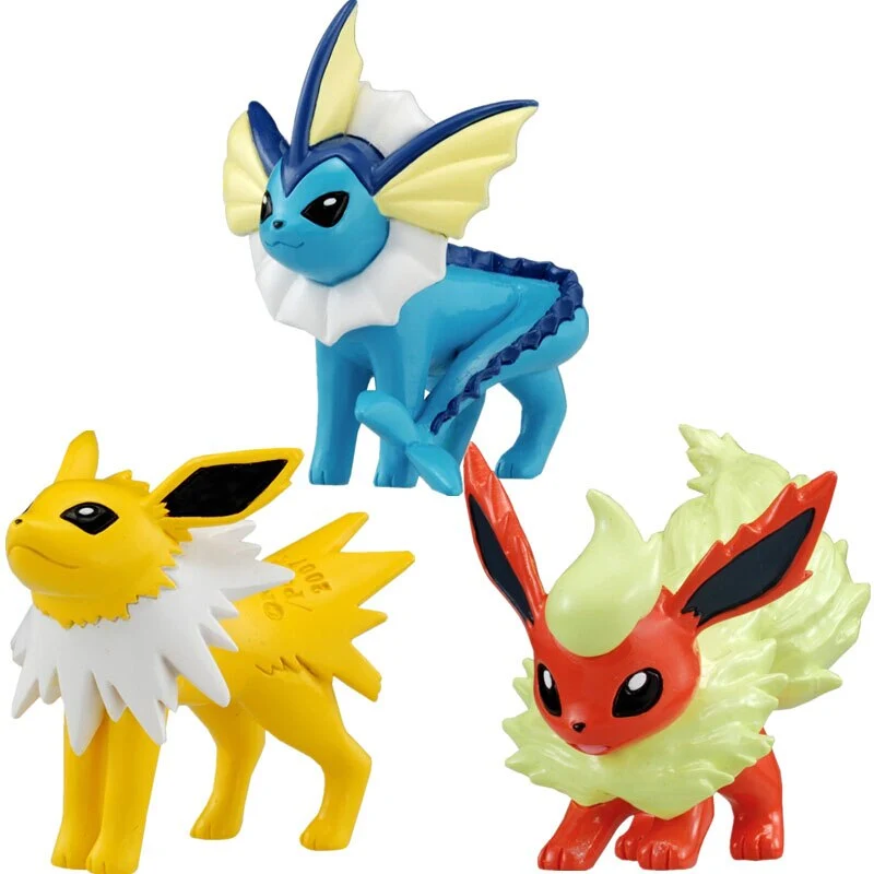 Ensemble de figurines Eevee Vaporeon Jolteon Flareon Espeon Umbreon Leafeon Glaceon