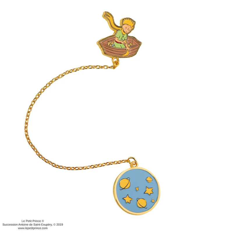 Marque-page Chaînette Naviguer Dans le Ciel - Le Petit Prince Multicolore
