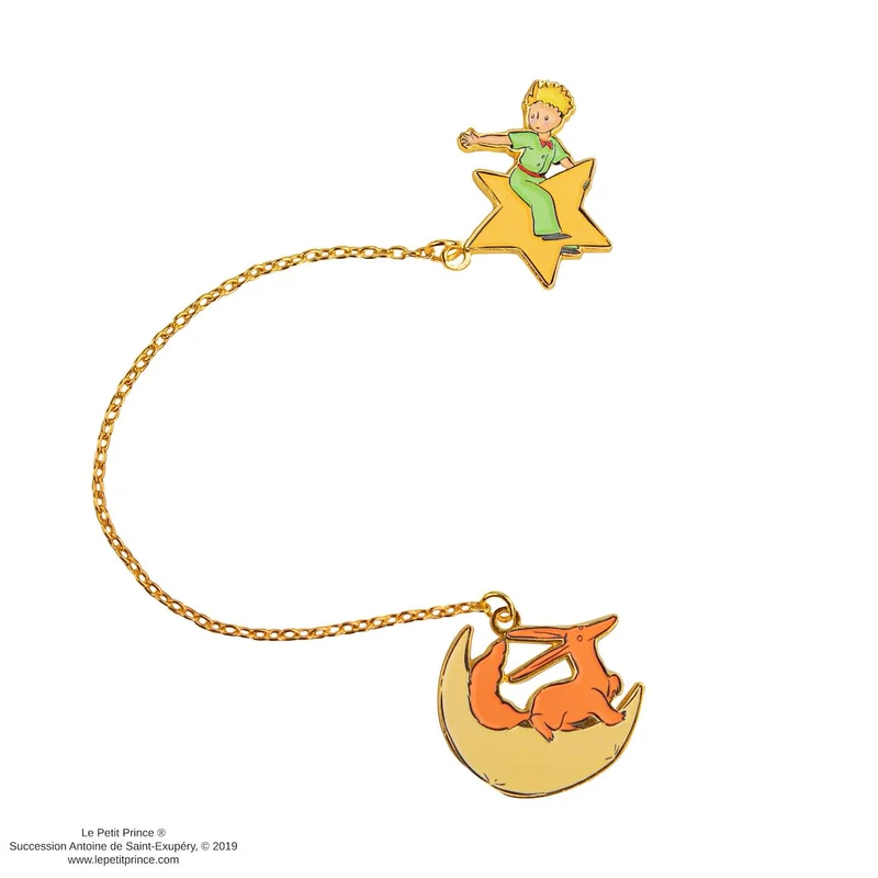 Marque-page Chaînette le Renard et le Prince - Le Petit Prince Multicolore