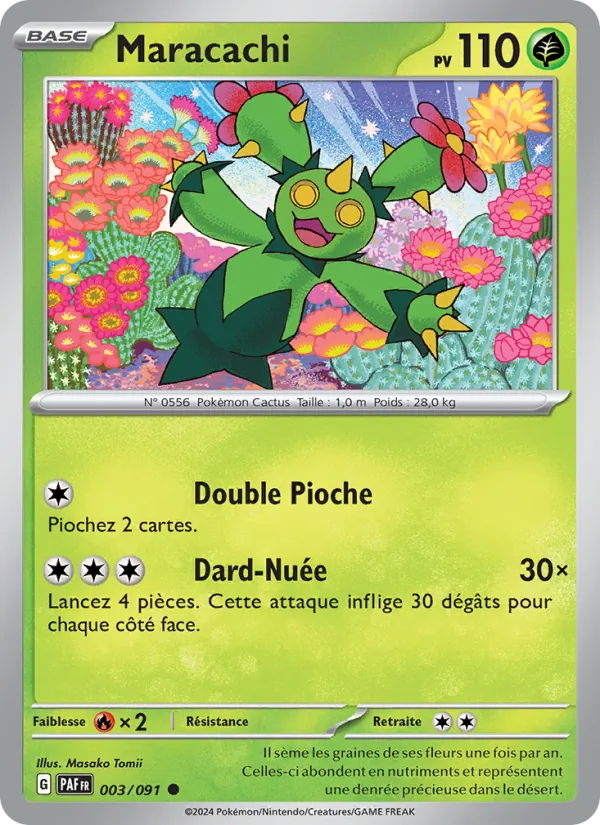 Maracachi 3/91 — EV04.5 – Destinées de Paldea — Carte Pokémon française