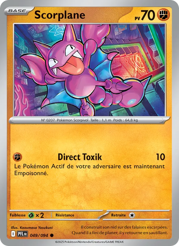 Scorplane 49/94 — ME02 – Flammes Fantasmagoriques — Carte Pokémon française