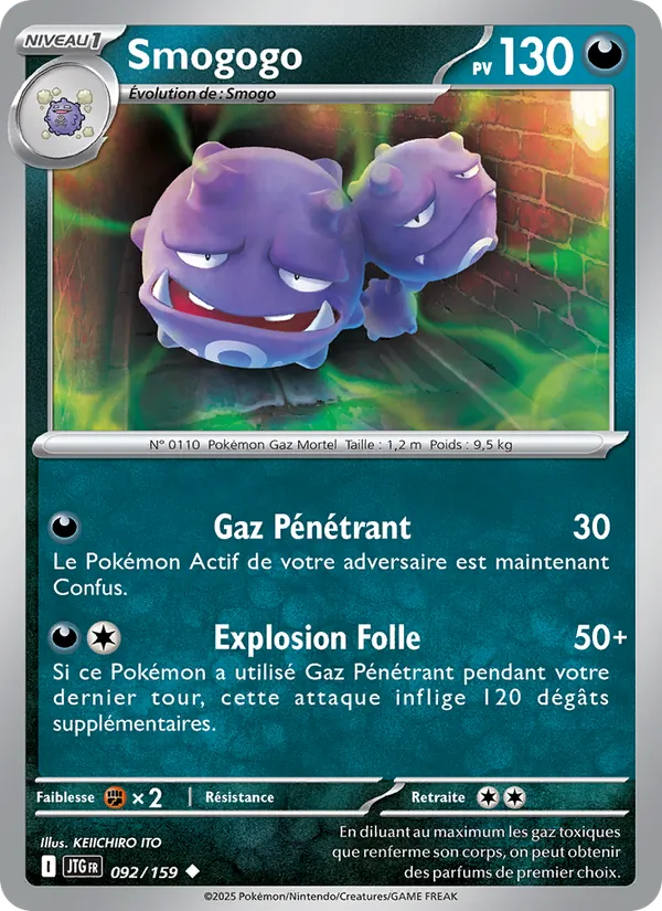 Smogogo 92/159 — EV09 – Aventures Ensemble — Carte Pokémon française