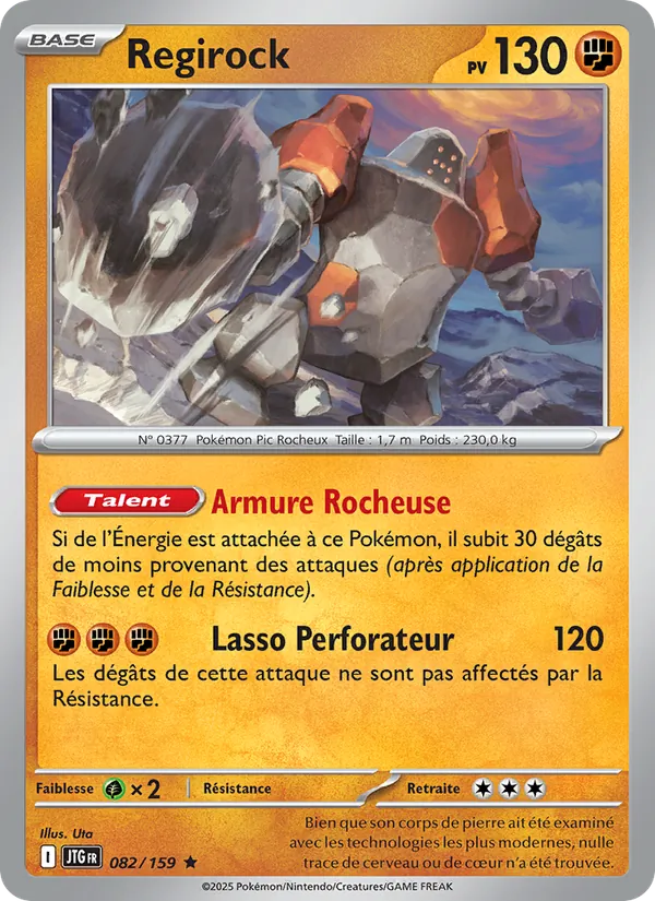Regirock 82/159 — EV09 – Aventures Ensemble — Carte Pokémon française
