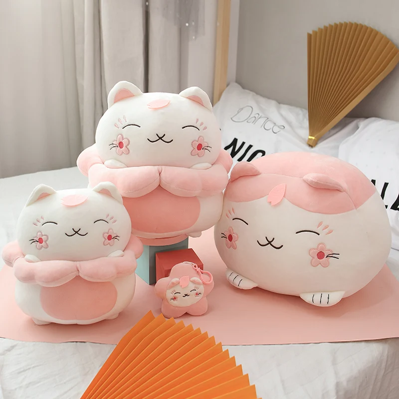 Peluches chatons chatons sakura rose doux