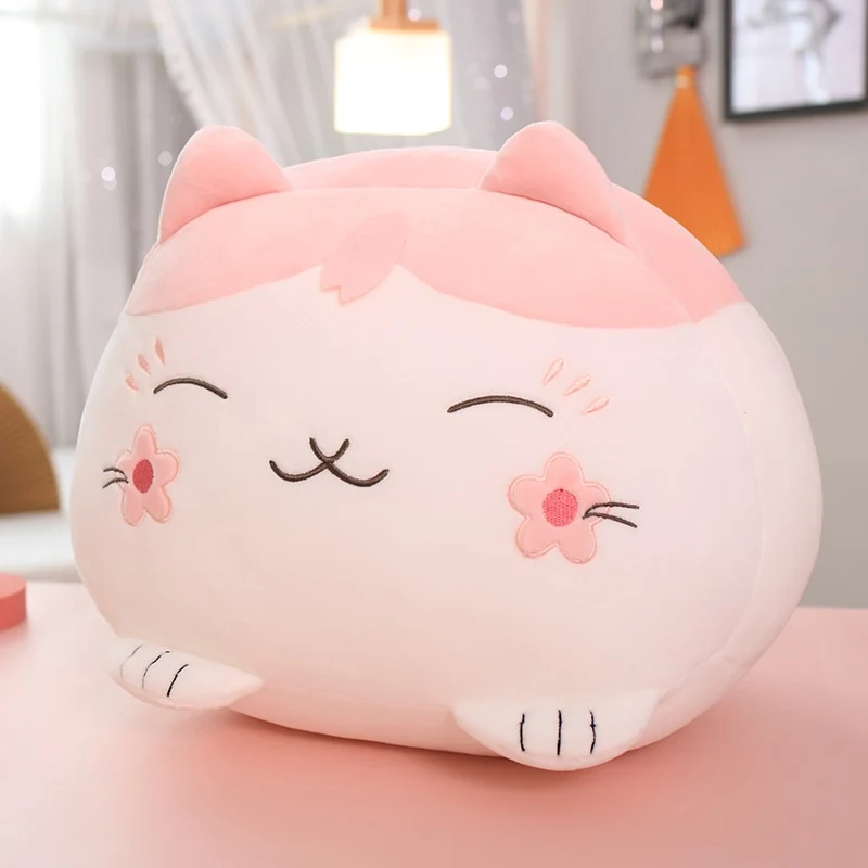 Peluches chatons chatons sakura rose doux