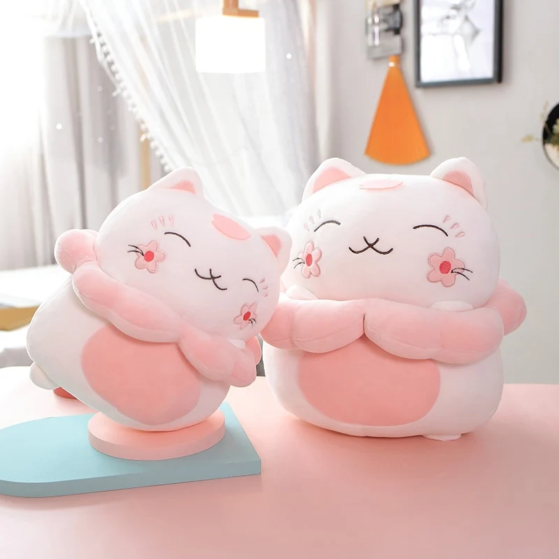 Peluches chatons chatons sakura rose doux