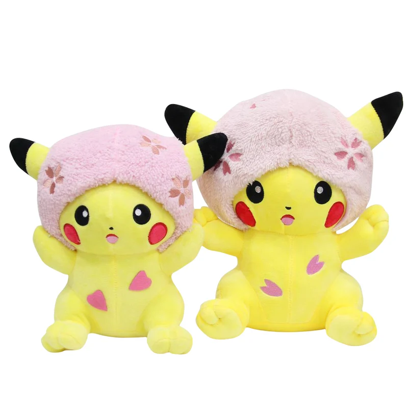 Peluche Pokémon Sakura Pikachu Edition (12cm, 22cm ou 34cm)