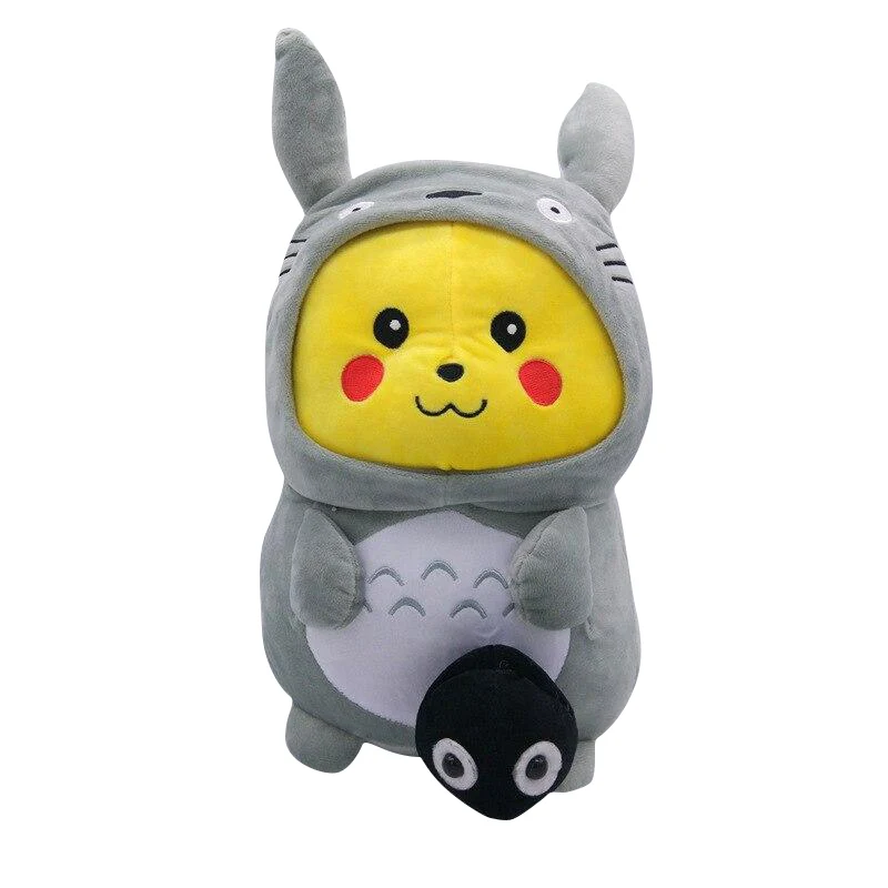 Peluche cosplay Pikachu ou Totoro Pokémon (env. 30cm)
