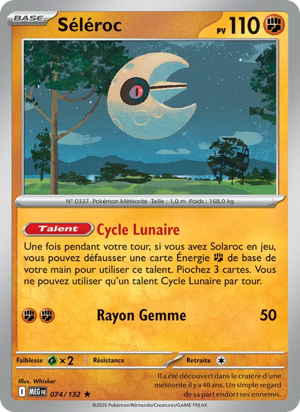 Séléroc 74/132 — ME01 — Méga-Évolution — Carte Pokémon française