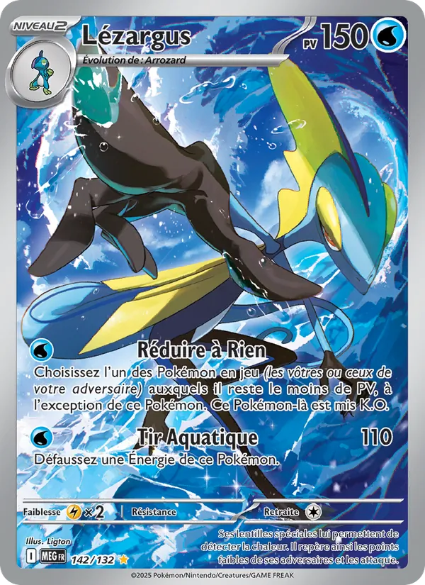 Lézargus 142/132 — ME01 — Méga-Évolution — Carte Pokémon française
