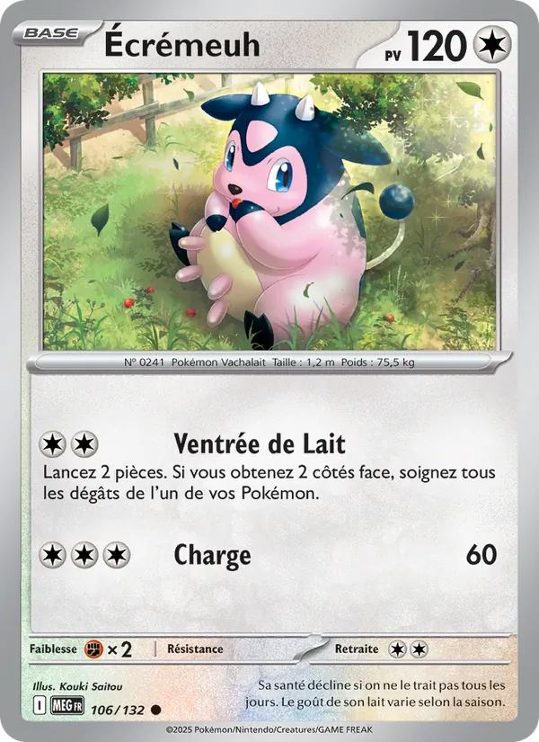 Écrémeuh 106/132 — ME01 — Méga-Évolution — Carte Pokémon française