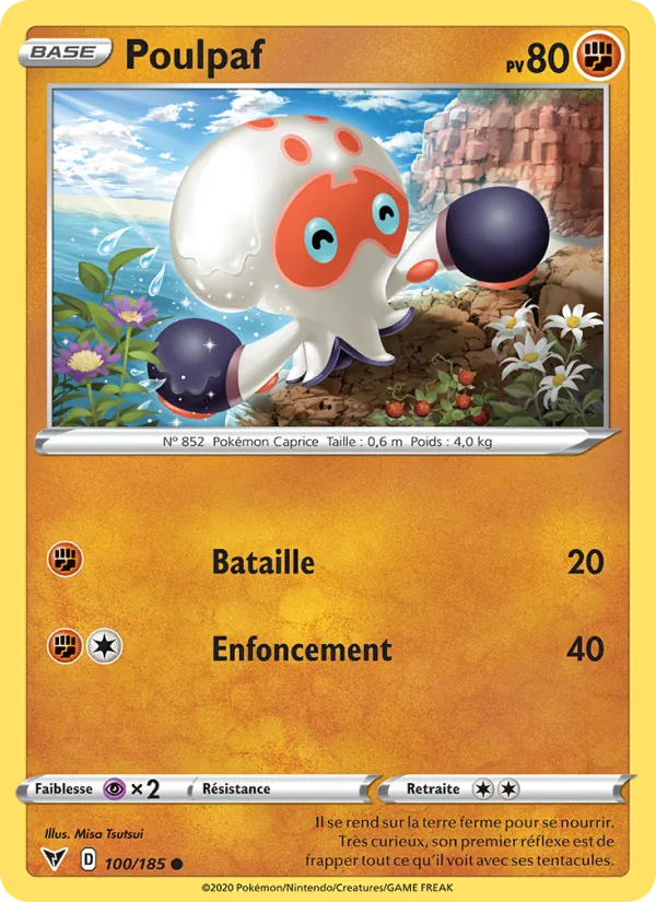 Poulpaf 100/185 — EB04 — Voltage Éclatant — Carte Pokémon française