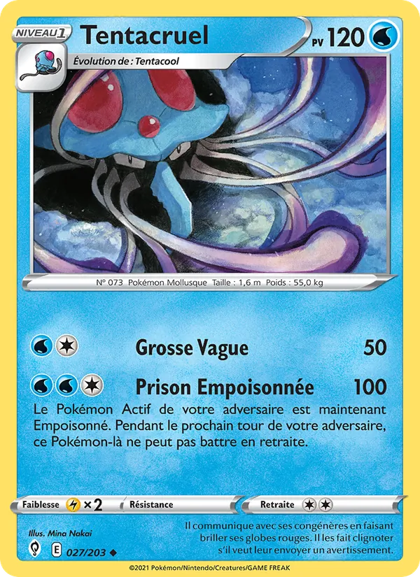 Tentacruel 27/203 — EB07 - Evolution Céleste — Carte Pokémon française