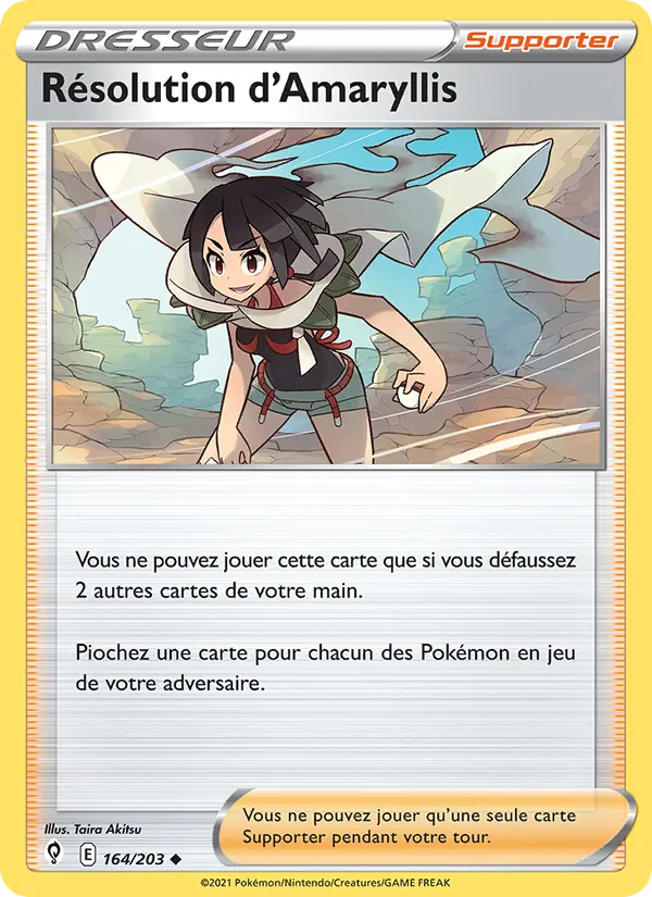 Résolution d'Amaryllis 164/203 — EB07 - Evolution Céleste — Carte Pokémon française