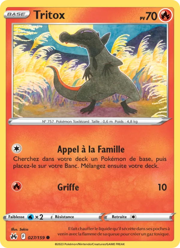 Tritox 27/159 — EB12.5 – Zénith Suprême — Carte Pokémon française