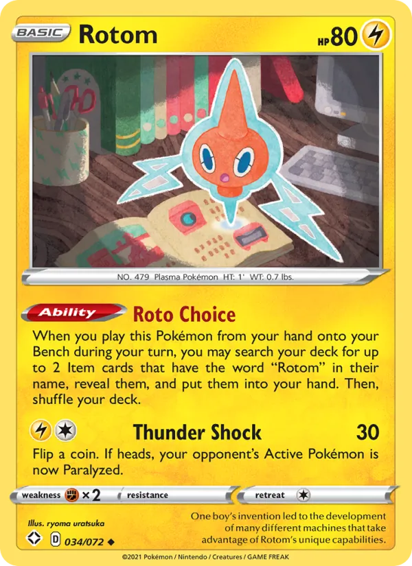Motisma 34/72 — SWSH4.5 – Shining Fates — Carte Pokémon anglaise