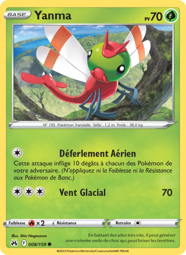 Yanma 8/159 — EB12.5 – Zénith Suprême — Carte Pokémon française