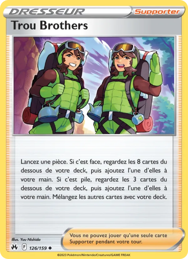 Trou Brothers 126/159 — EB12.5 – Zénith Suprême — Carte Pokémon française