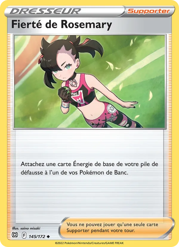 Fierté de Rosemary 145/172 — EB09 - Stars Etincelantes — Carte Pokémon française