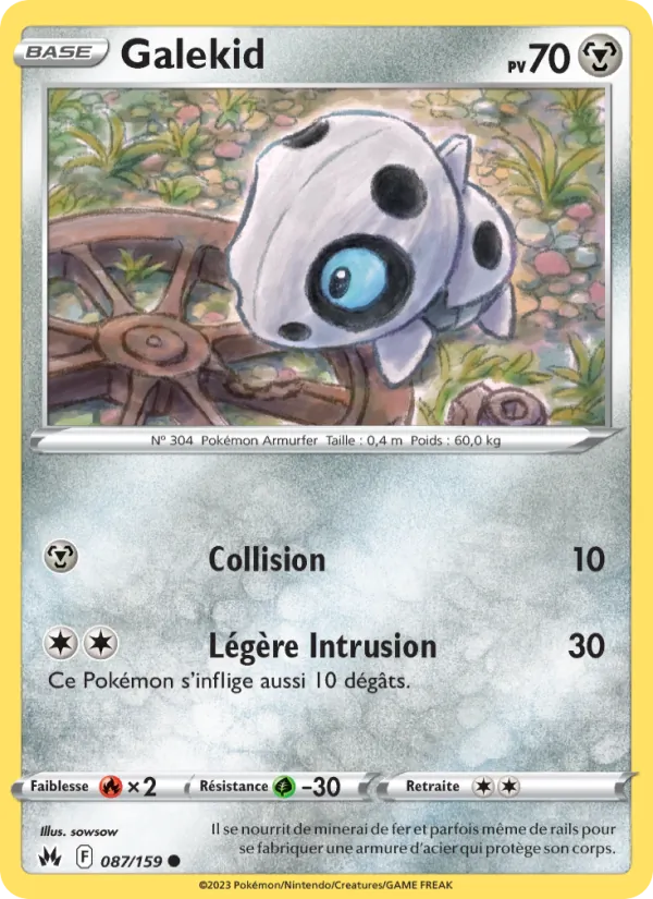 Galekid 87/159 — EB12.5 – Zénith Suprême — Carte Pokémon française