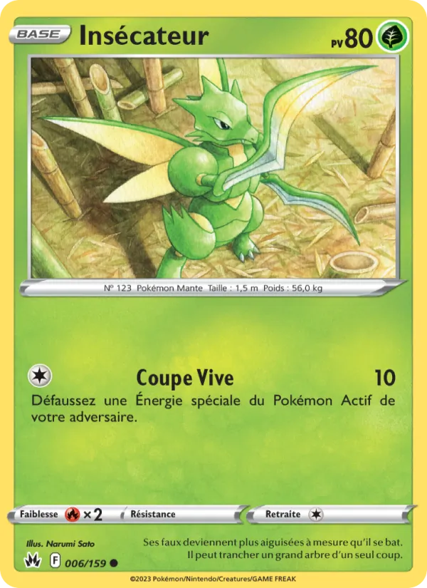 Insécateur 6/159 — EB12.5 – Zénith Suprême — Carte Pokémon française
