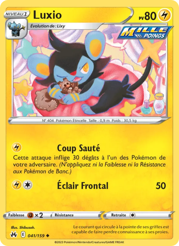 Luxio 41/159 — EB12.5 – Zénith Suprême — Carte Pokémon française