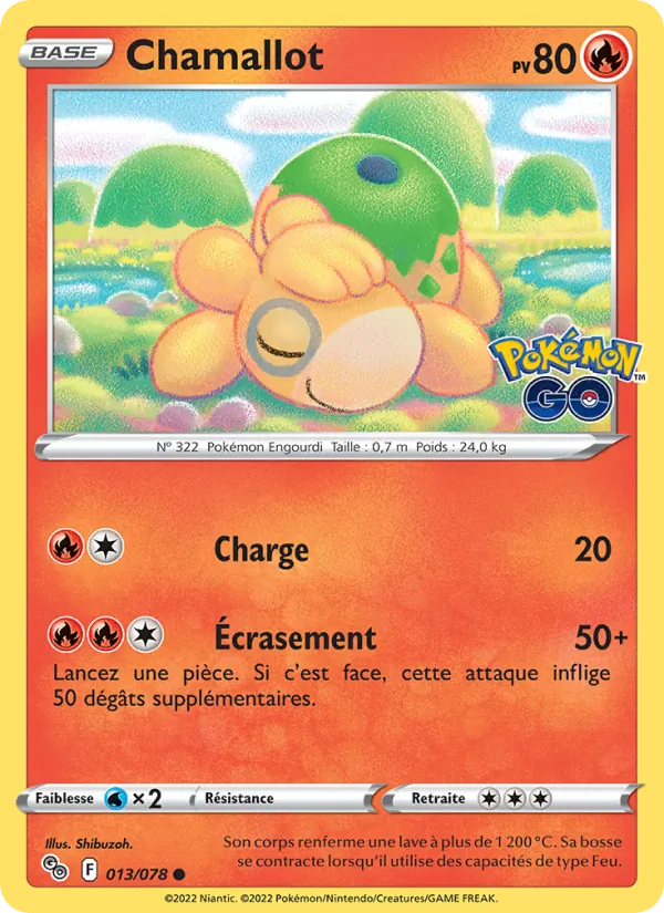 Chamallot 13/78 — EB10.5 Pokemon GO — Carte Pokémon française